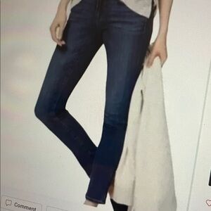 LOFT BLUE SKINNY MODERN CROP JEAN / SIZE 26/2